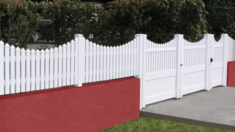 Gard PVC model Birmingham-C și poartă, com. Gulia, DB