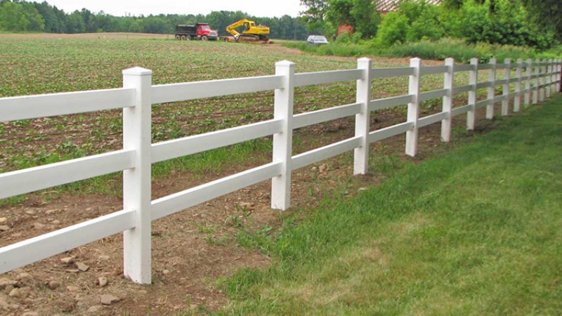 Gard PVC model Texas 3D, fermă